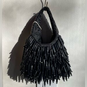 Black Hand Crafted In India Evening Bag NWT